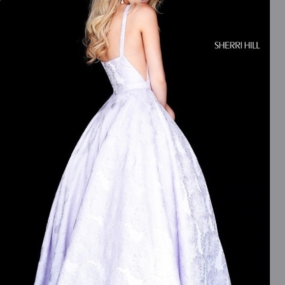 sherri hill lilac ball gown